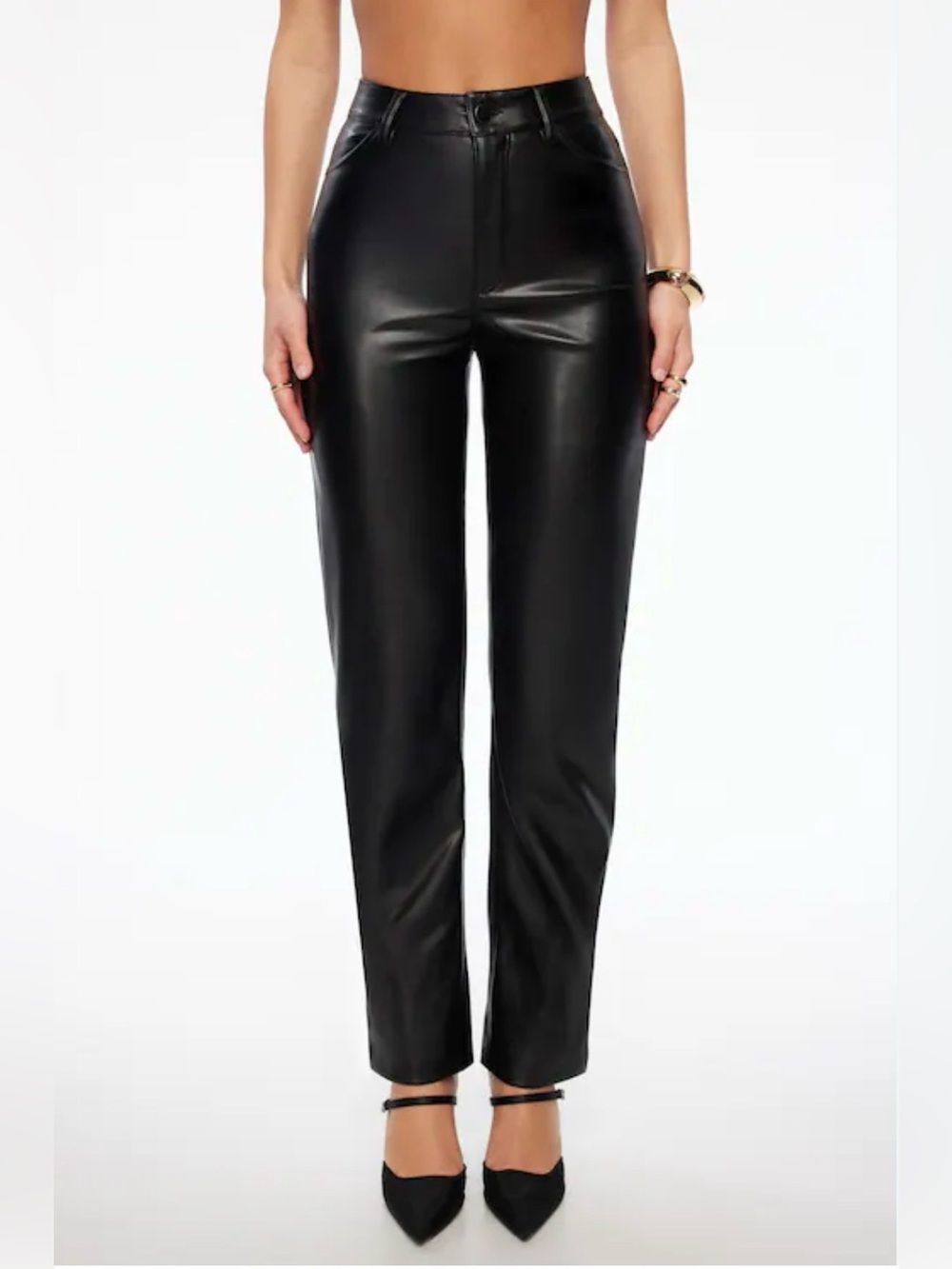 Aritzia Wilfred Buffon Faux Leather Pants size 4